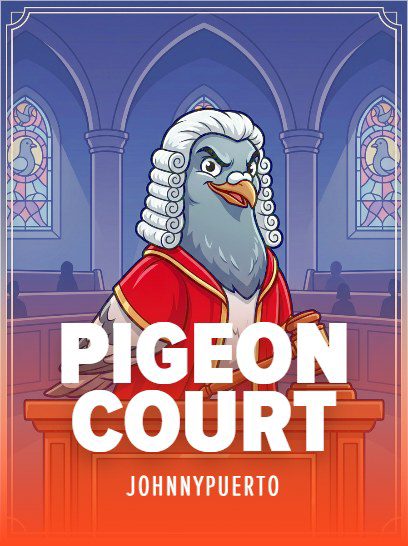 Pigeon court cover art